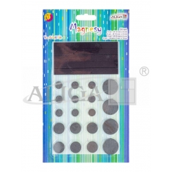 Magnes  Zestaw magnesów /  blist.24szt. / MAG-3478  magnesy mix krążek, pasek